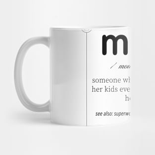 Mom  Definition  Gift Typography Print Art Print Printable Quotes Mug